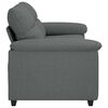 vidaXL 2-Seater Sofa Dark Grey 140 cm Fabric