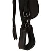 vidaXL Western Saddle. Headstall&Breast Collar Real Leather 16" Black