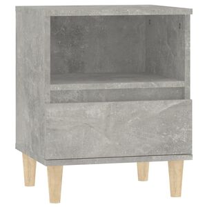 vidaXL Bedside Cabinet Concrete Grey 40x35x50 cm