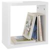 vidaXL Wall Cube Shelves 2 pcs High Gloss White 30x15x30 cm