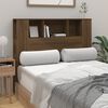 vidaXL Headboard Cabinet Brown Oak 120x18.5x102.5 cm