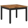vidaXL Coffee Table Natural and Black 50 x 48.5 x 36 cm