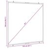 vidaXL Projection Screen Wall-Hanging 81 Inch 1:1
