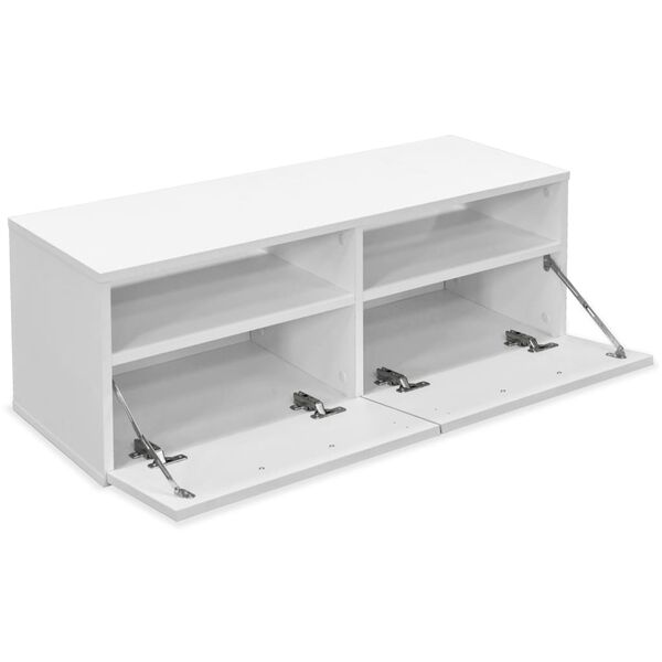 vidaXL TV Cabinet Engineered Wood 95x35x36 cm White