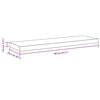 vidaXL Floating Wall Shelves 4 pcs White 80x23.5x3.8 cm MDF