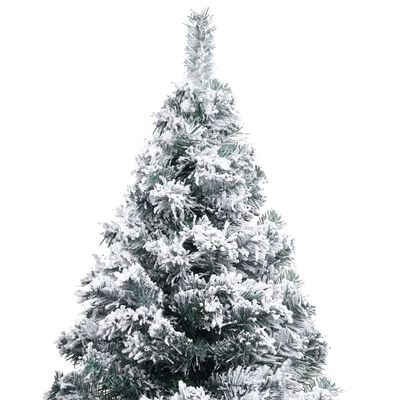 vidaXL Artificial Pre-lit Christmas Tree with Ball Set Green 240 cm PVC