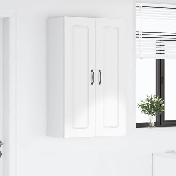 vidaXL Kitchen Wall Cabinet High Gloss White 60 x 31 x 100 cm
