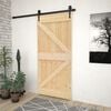 vidaXL Sliding Door with Hardware Set 90x210 cm Solid Pine Wood