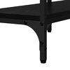 vidaXL Console Table Black oak 160 x 29 x 80 cm Engineered wood