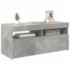 vidaXL TV Cabinet with LED Lights Concrete Grey 90x35x40 cm