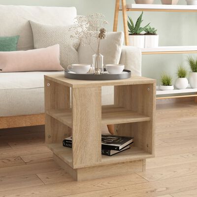 vidaXL Coffee Table Sonoma Oak 40x40x43 cm Engineered Wood