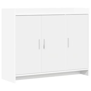 vidaXL Sideboard White 98.5 x 33 x 80 cm Engineered Wood