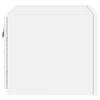 vidaXL TV Wall Cabinets with LED Lights 2 pcs White 30.5x35x30 cm