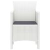 vidaXL Garden Chair 4 pcs White 53 x 49 x 85 cm Polypropylene