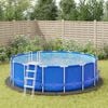 vidaXL Pool Ground Sheet &Oslash; 458 cm (2 mm) Non-woven Fabric Light Grey