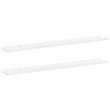 vidaXL Wall Shelves 2 pcs High Gloss White 100x9x3 cm