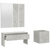 vidaXL Hallway Furniture Set Concrete Grey Engineered Wood