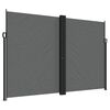 vidaXL Retractable Side Awning Anthracite 220x1000 cm
