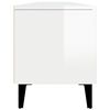 vidaXL TV Cabinet High Gloss White 180x31.5x40 cm Engineered Wood