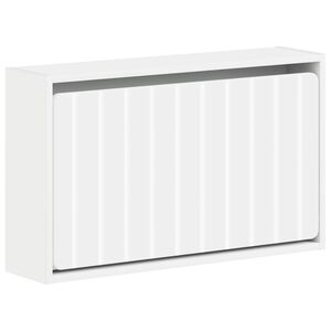 vidaXL Wall-Mounted Shoe Cabinet ZWOLLE 71 x 17 x 43 cm White