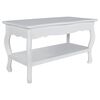 vidaXL Coffee Table | White | Solid Pine Wood, MDF | Medium | Coffee Table