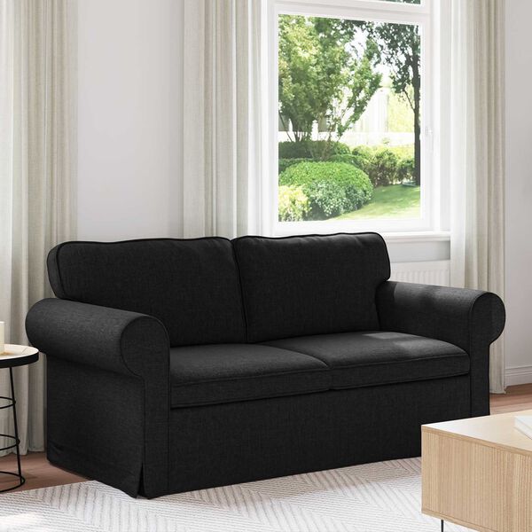 vidaXL Sofa Black Overall dimensions: 175 x 82 x 80 cm (W x D x H)