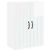 vidaXL Wall Glass Cabinet LUCCA High Gloss White 60 x 31 x 80 cm