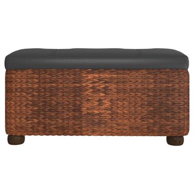 vidaXL Storage Benches 2 pcs with Brown Cushion 69 cm Cattail