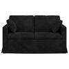 vidaXL Sofa Black 138 x 78 x 80 cm Velvet