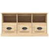 vidaXL TV Cabinet Sonoma Oak 100x35x50 cm Engineered Wood