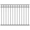 vidaXL Fence Panel Steel 1.7x1.2 m Black