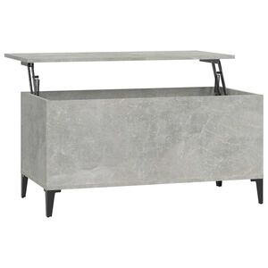 vidaXL Coffee Table Concrete Grey 90x44.5x45 cm Engineered Wood