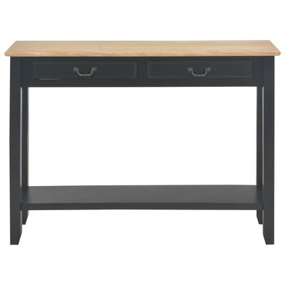 vidaXL Console Table Black 110x35x80 cm Wood