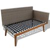 vidaXL 4 Piece Garden Lounge Set with Cushions Poly Rattan Grey