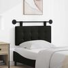 vidaXL Hanging Headboard Black 100 x 55 x 5 cm Faux Leather
