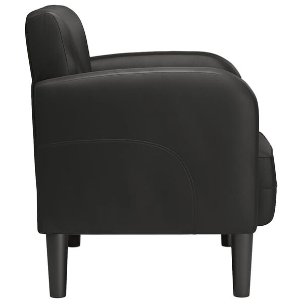 vidaXL Sofa Chair with Armrests Black 54 cm Faux Leather