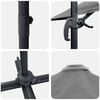 vidaXL Umbrella Anthracite 351 x 250 x 260 cm Polyester and Aluminium