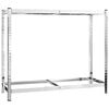 vidaXL 2-Layer Tire Racks 2 pcs Silver 110x40x110 cm Steel