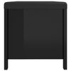vidaXL Storage Box with Cushion High Gloss Black 105x40x45 cm Engineered Wood