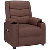 vidaXL Massage Chair Brown Faux Leather
