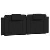 vidaXL Headboard Cushion "Viana" Black 137 cm Double Faux Leather