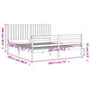 vidaXL Bed Frame without Mattress Super King Size Solid Wood