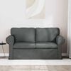 vidaXL Sofa Dark Grey Overall dimensions: 155 x 82 x 80 cm (W x D x H)