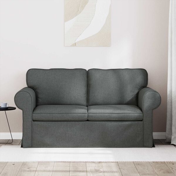 vidaXL Sofa Dark Grey Overall dimensions: 155 x 82 x 80 cm (W x D x H)