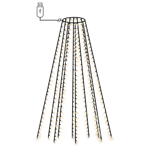 vidaXL Christmas Tree Net Lights with 300 LEDs 300 cm