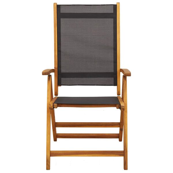 vidaXL Folding Garden Chairs 6 pcs Solid Wood Acacia and Textilene
