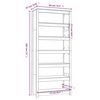 vidaXL Book Cabinet 80x35x183 cm Solid Wood Pine