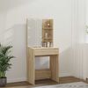 vidaXL Dressing Table with LED Sonoma Oak 60x40x140 cm