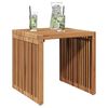 vidaXL Garden Side Table Brown 45 x 42.5 x 45 cm Solid teak wood