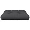 vidaXL Pallet Cushion Black 60x60x12 cm Fabric